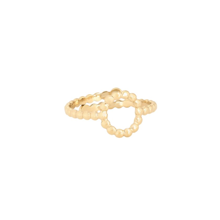 Delicate ring with small circle
