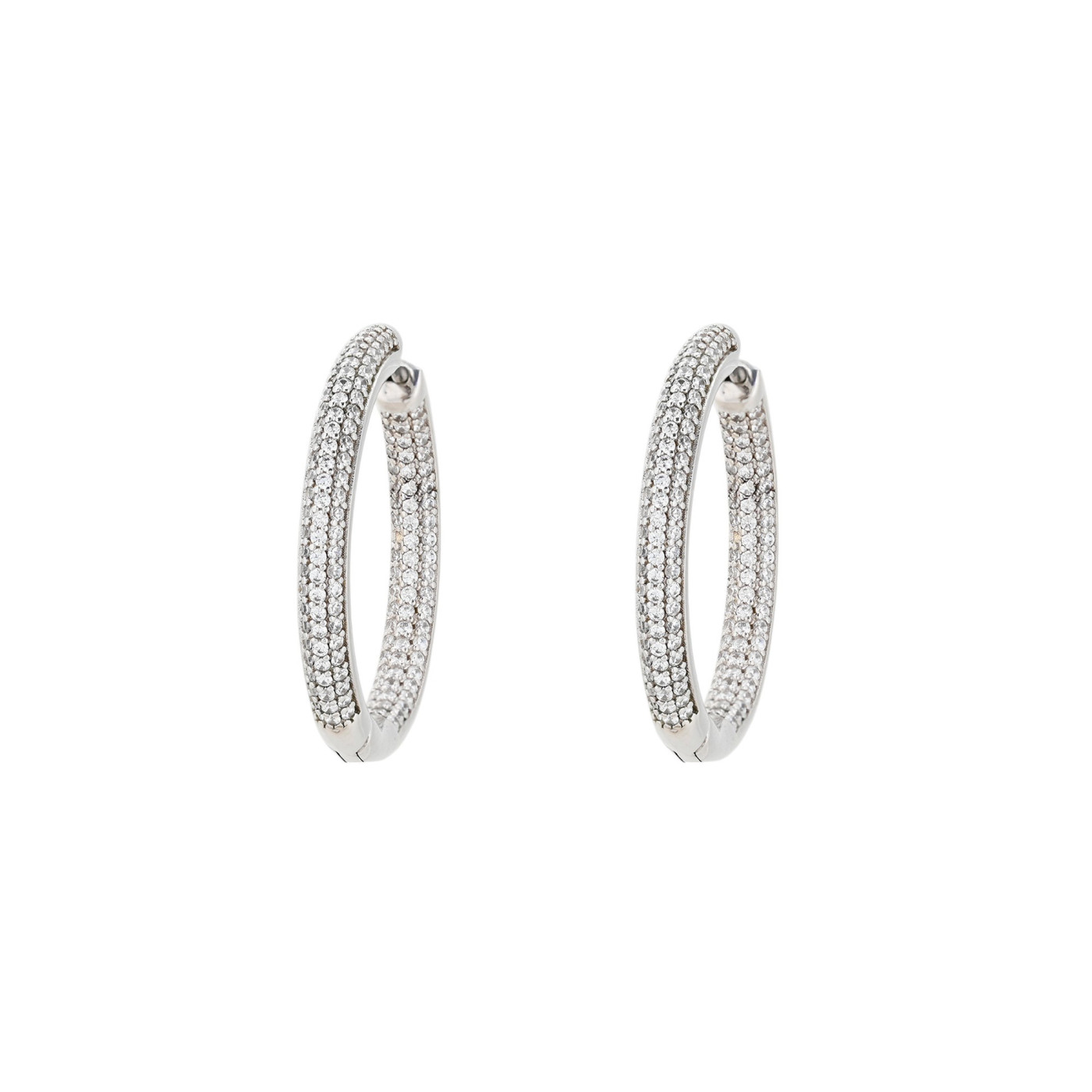 BeLove round hoops with zirconia