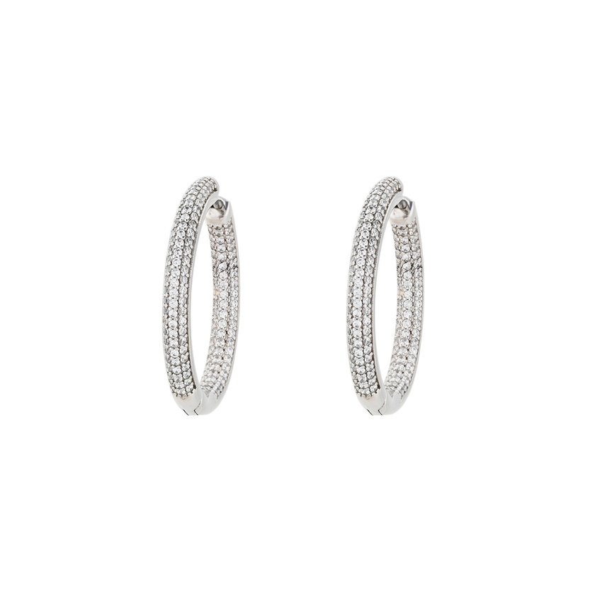BeLove round hoops with zirconia