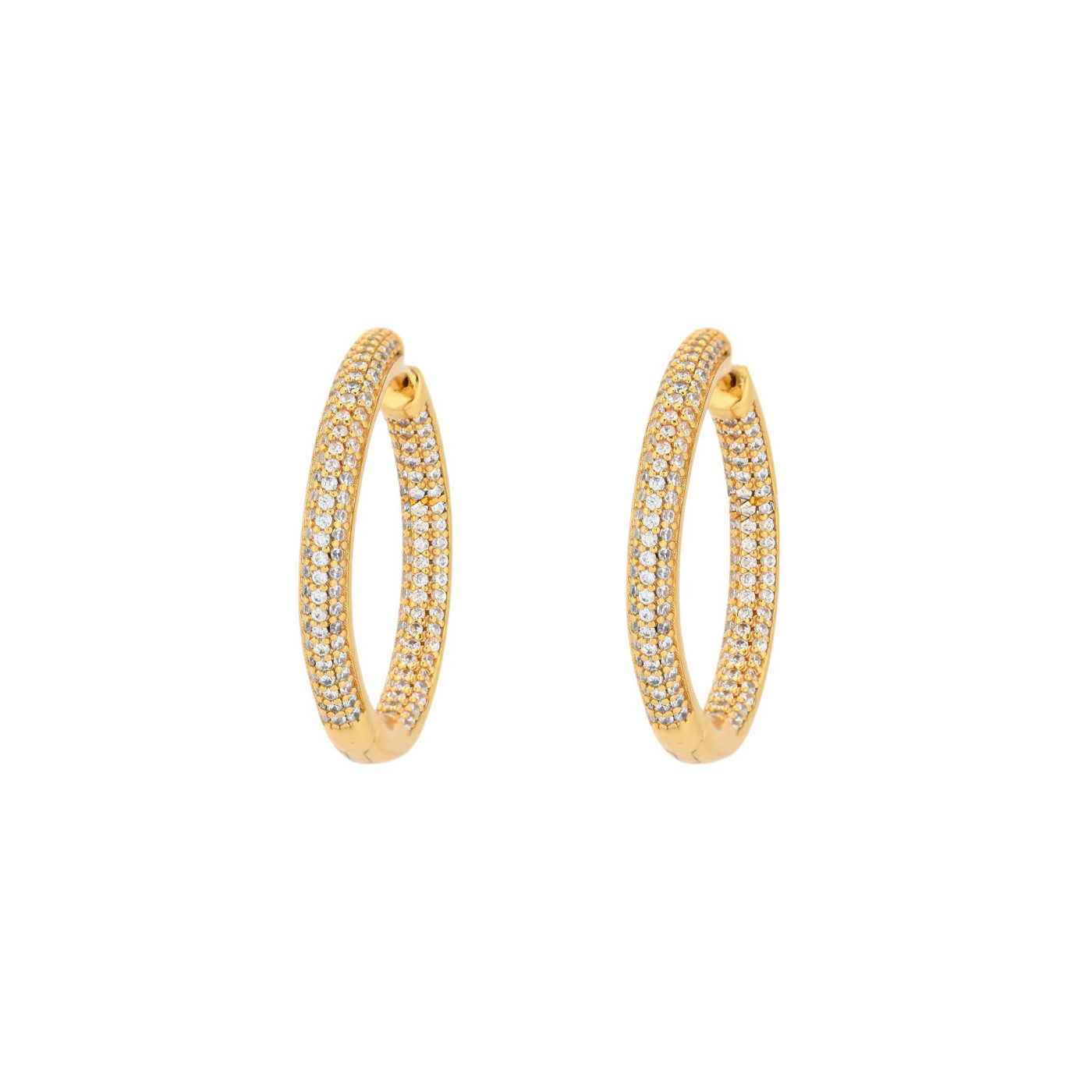 BeLove round hoops with zirconia