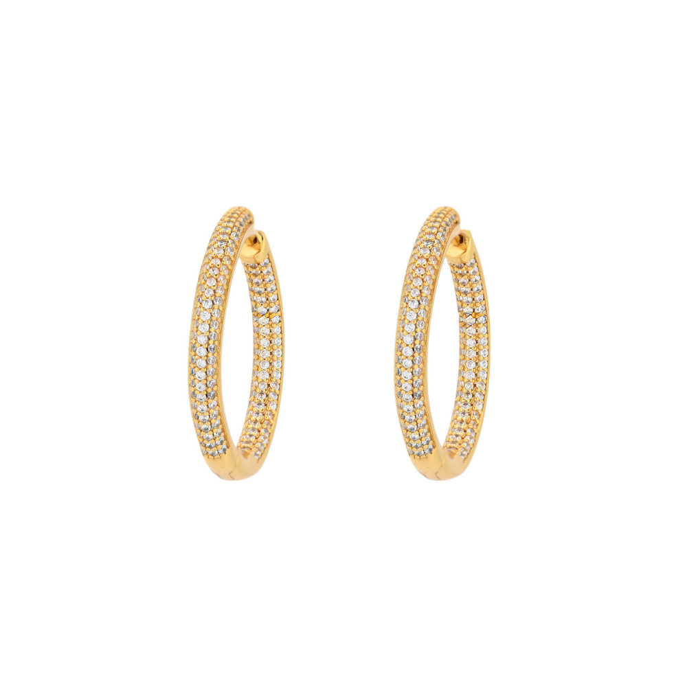 BeLove round hoops with zirconia
