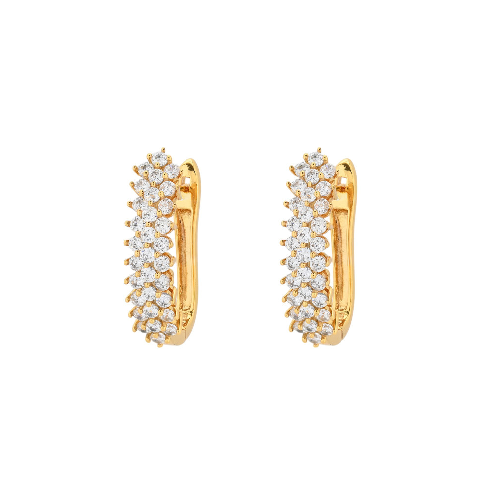 Oval BeLove hoops with sparkles