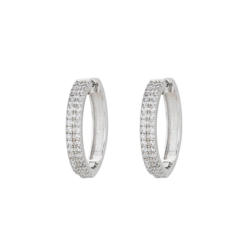 Boucles d'oreilles BeLove serties de zircones