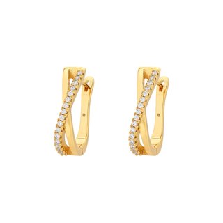 Crisscross BeLove hoops with sparkles