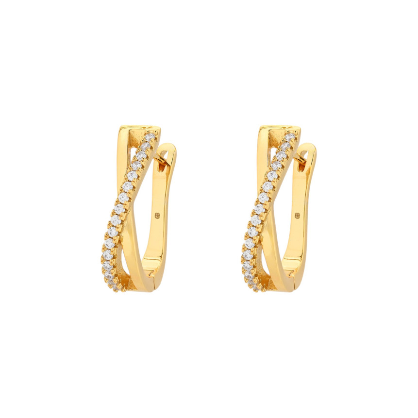 Crisscross BeLove hoops with sparkles