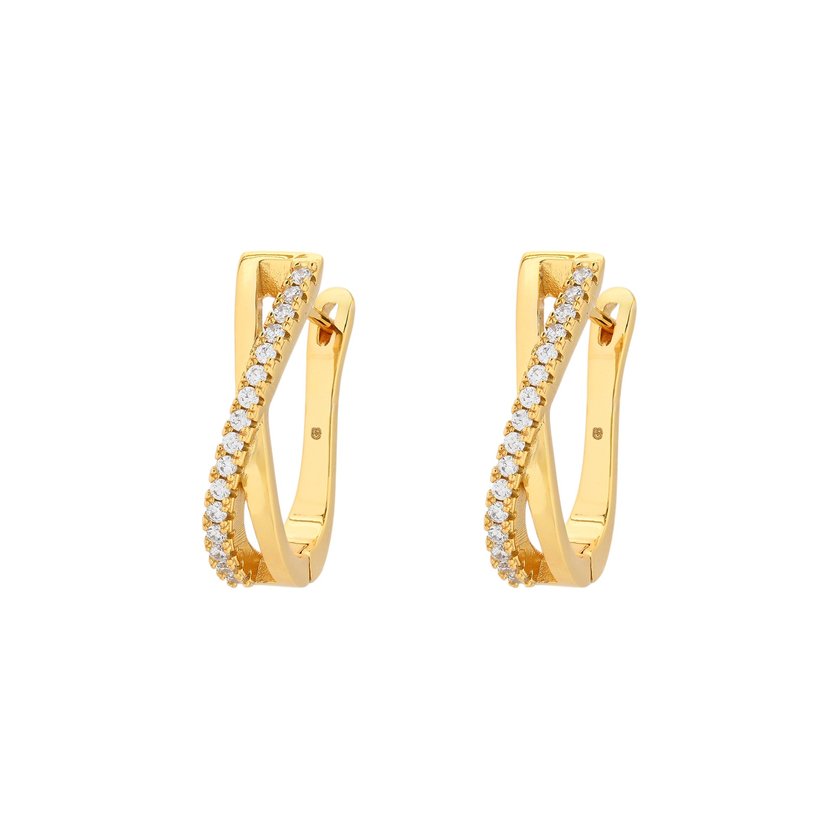 Crisscross BeLove hoops with sparkles