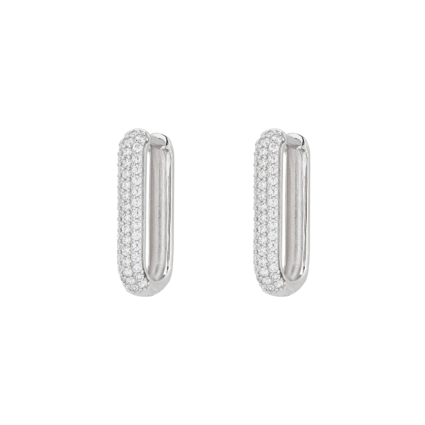 Argolas BeLove quadradas com zircônias