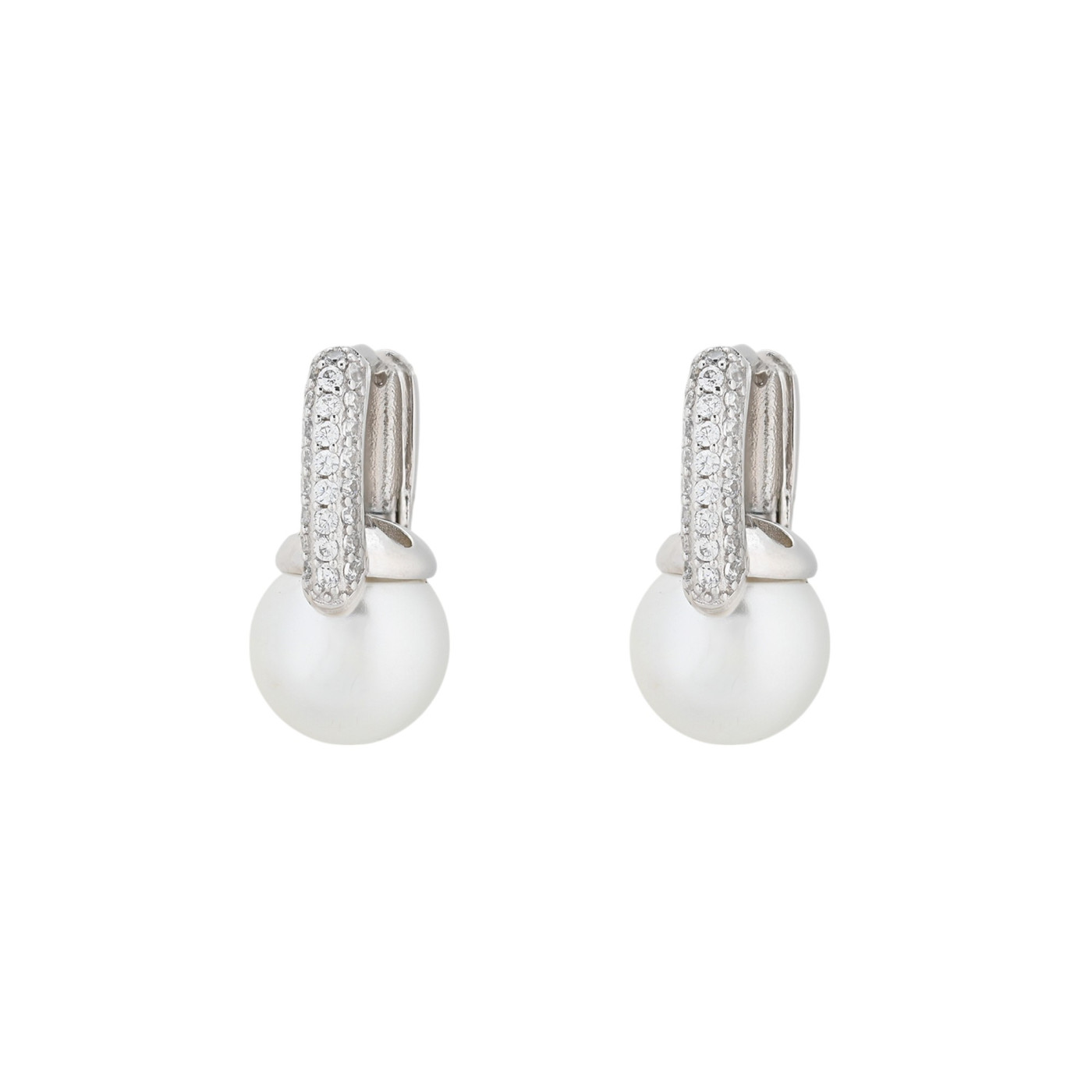 BeLove square hoops with pearl