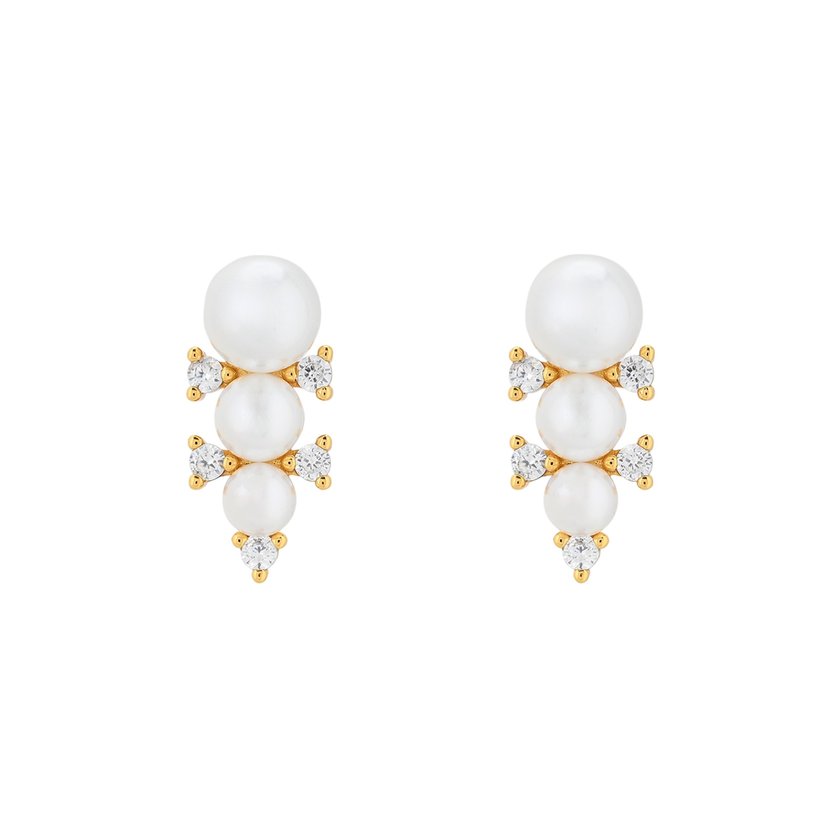 BeLove earrings with pearl trio