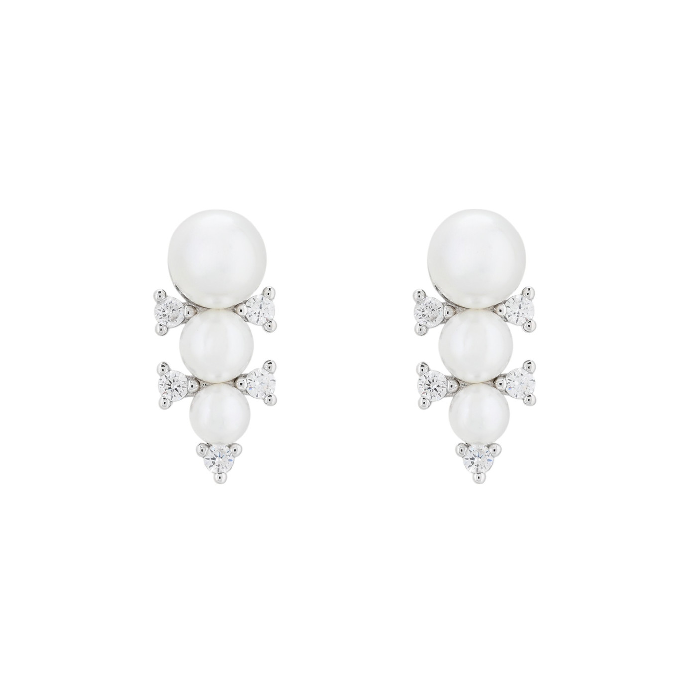 BeLove earrings with pearl trio