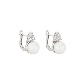 Boucles d'oreilles BeLove avec trois zircones