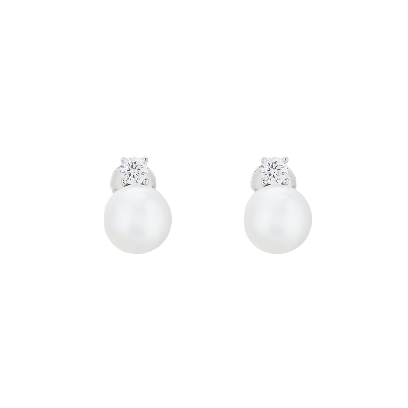 Belove pearl earrings with brilliant