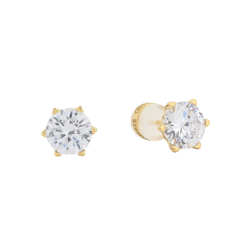 Brincos Luxury básicos com zircônias