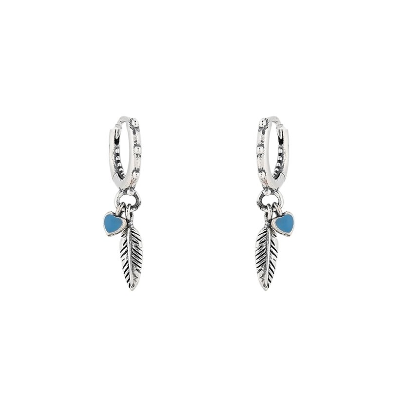 Pendiente de espigón Luxury con pluma