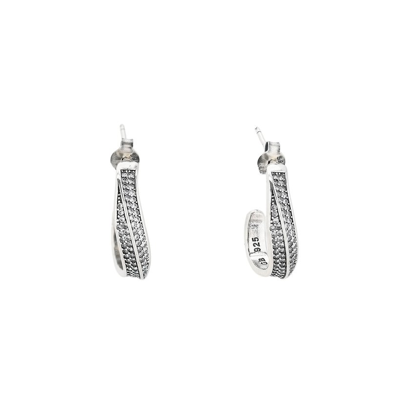 Luxury hoop earrings with zirconias