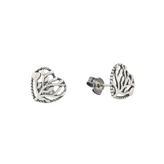 Luxury spike earrings with heart