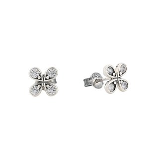 Luxury spike earrings with small flower