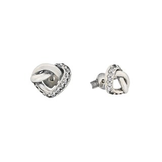 Luxury spike earrings with small heart