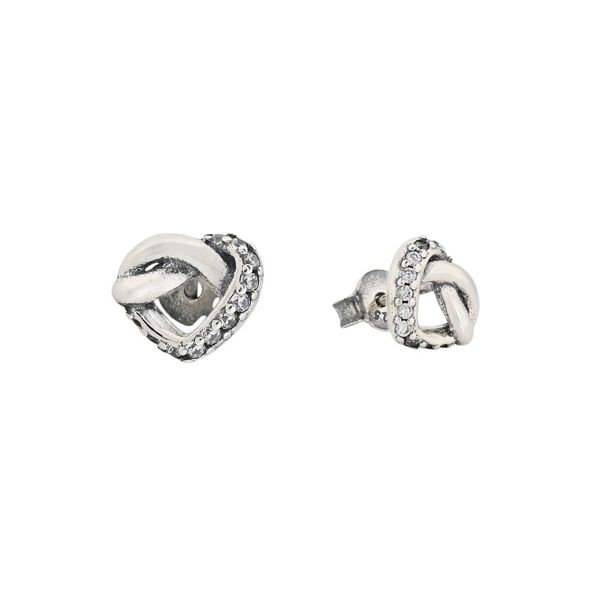 Luxury spike earrings with small heart
