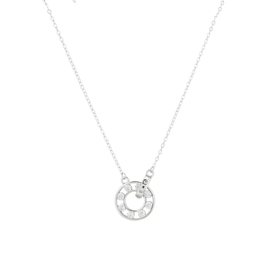 Collana Luxury intrecciata con brillanti