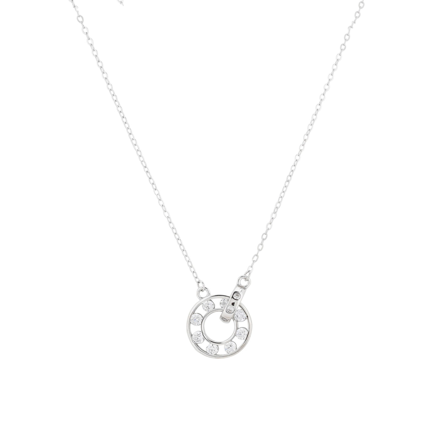 Collana Luxury intrecciata con brillanti