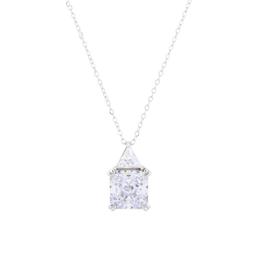 Colar Luxury com pedra quadrada