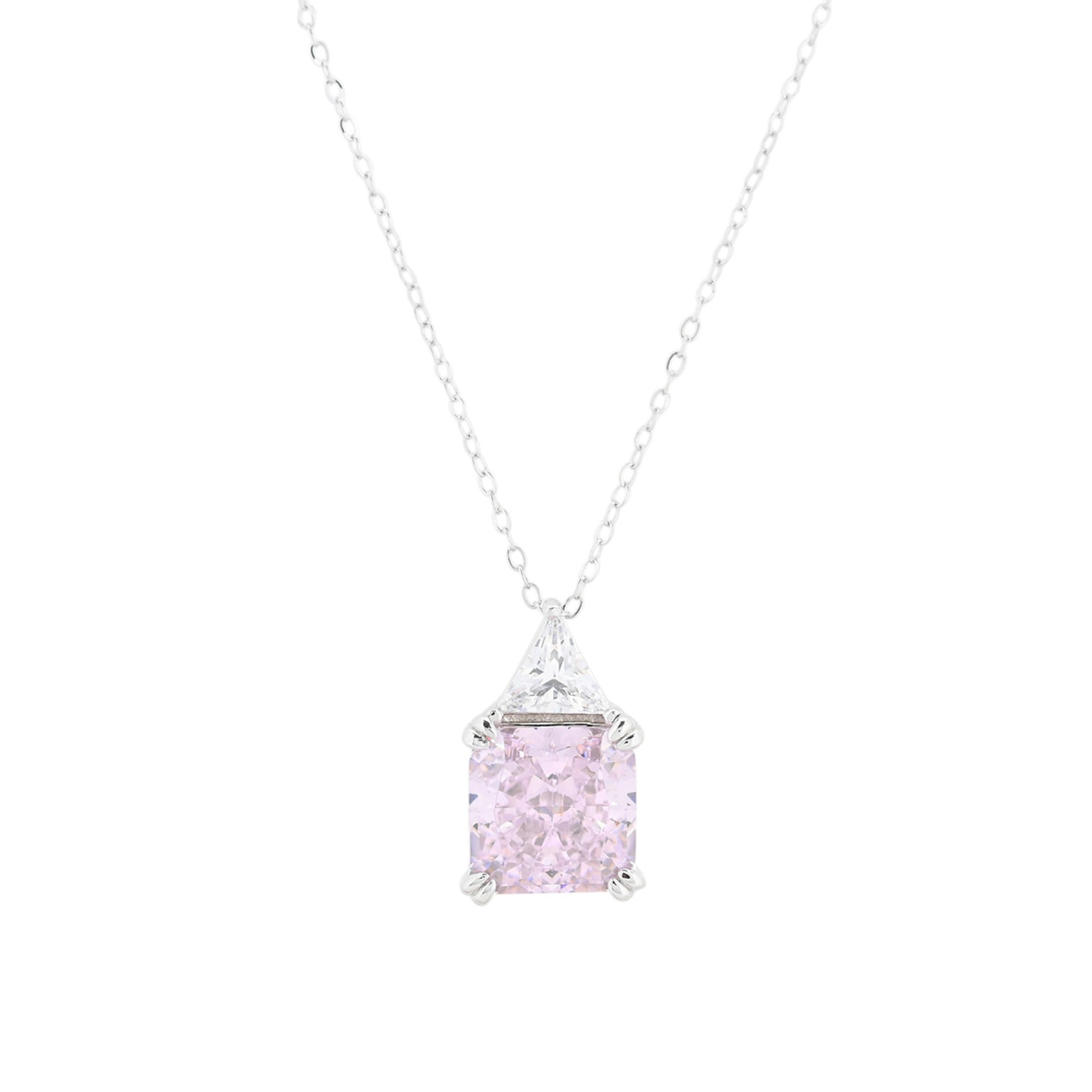 Collana Luxury con pietra quadrata