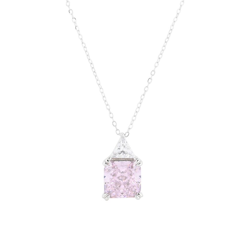 Colar Luxury com pedra quadrada