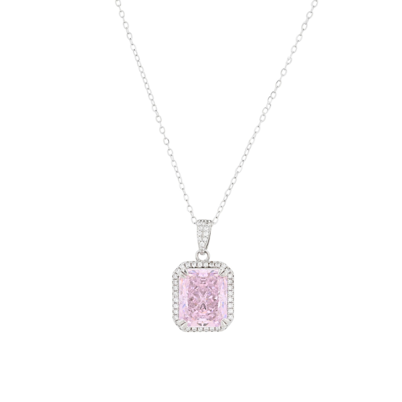 Collana Luxury con pietra rettangolare