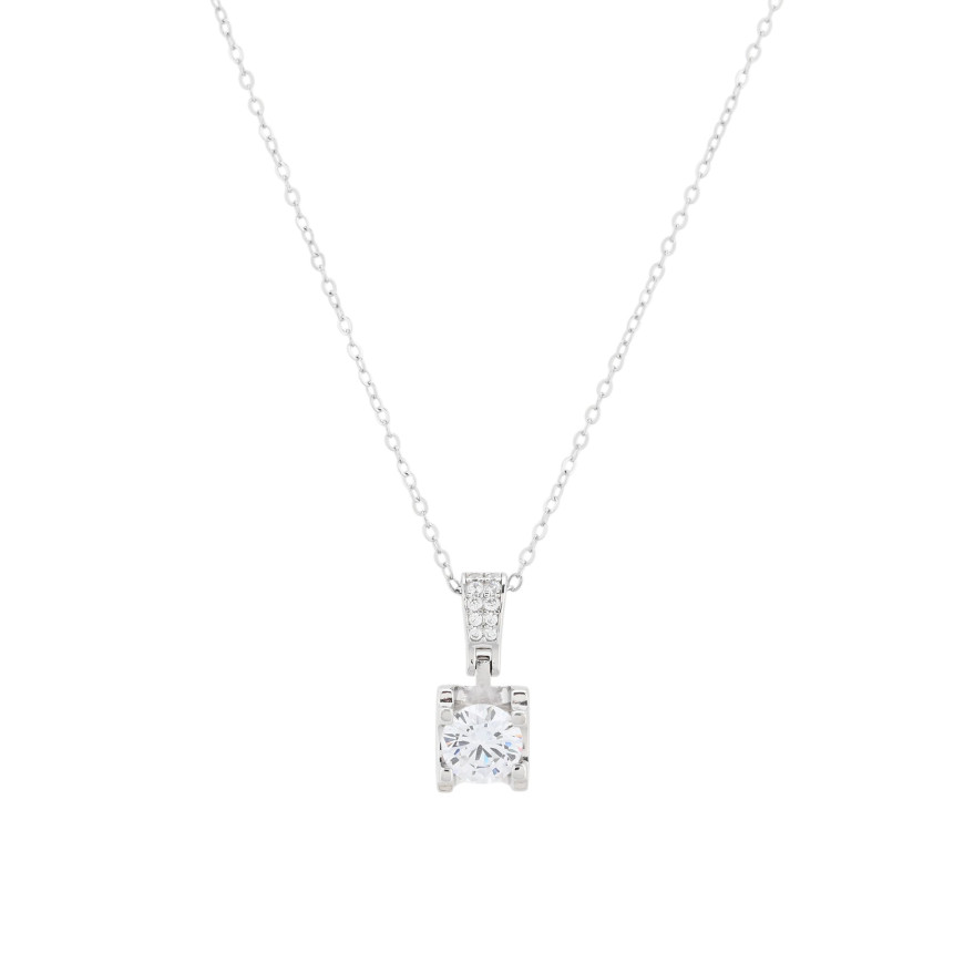 Colar Luxury com zircônia quadrada