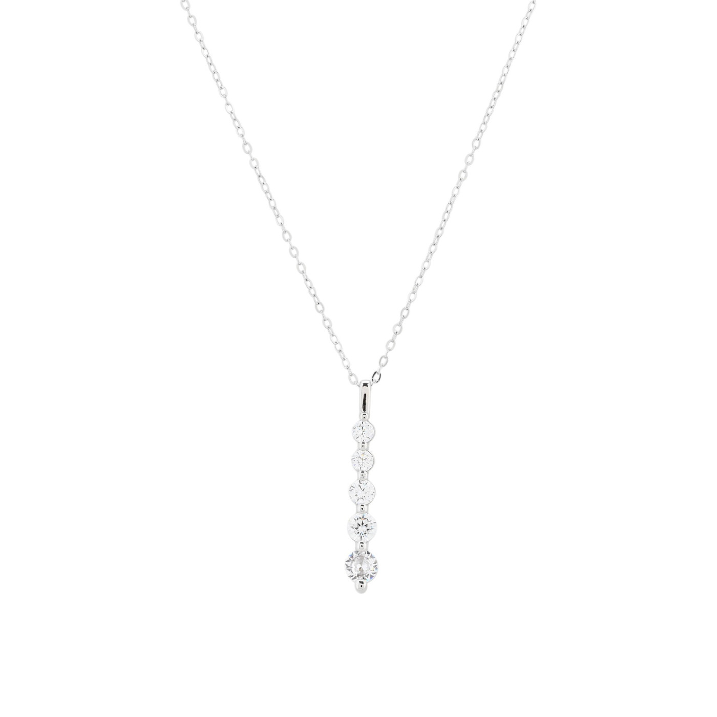 Colar Luxury com cinco brilhantes
