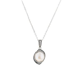 Colar Luxury com pérola e zircônias