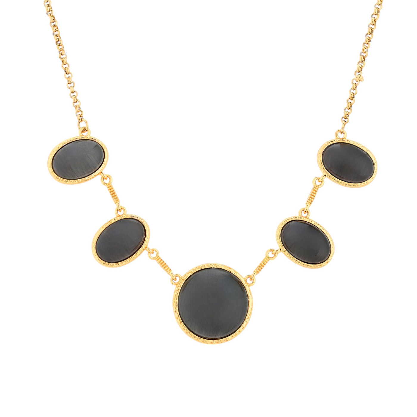 Collana 5 pietre ovali GB
