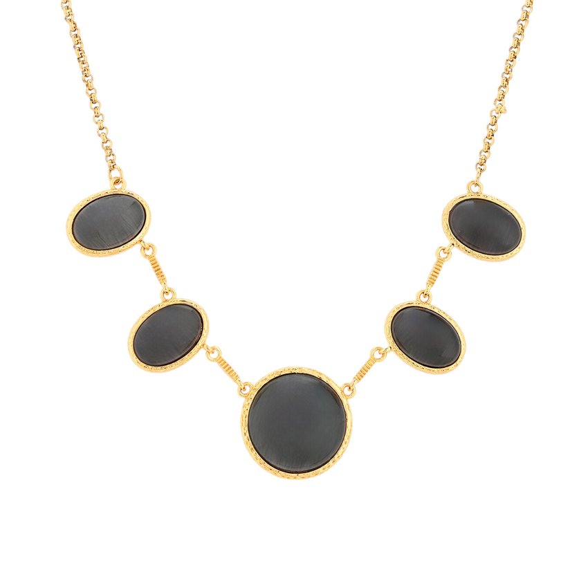 Collana 5 pietre ovali GB