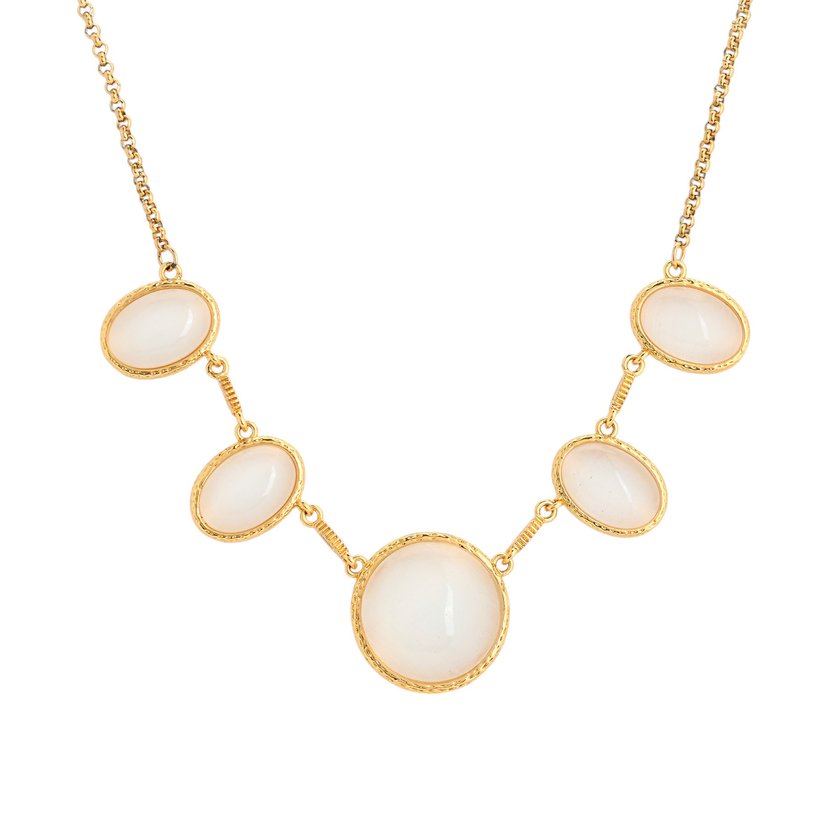 Collana 5 pietre ovali GB