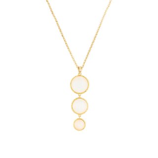 Necklace 3 round stones GB