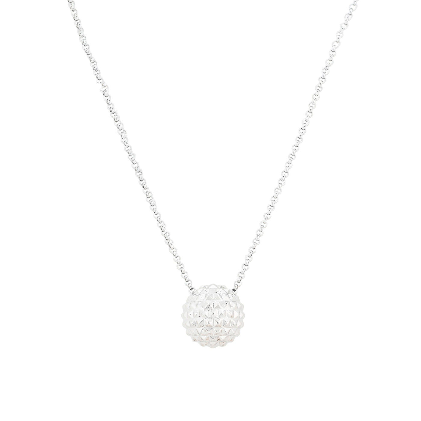Collier pendentif texturé semi précieuse GB