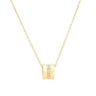Basic necklace in semi precious with zirconia GB