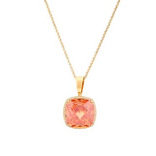 Semi precious necklace with colorful stone GB