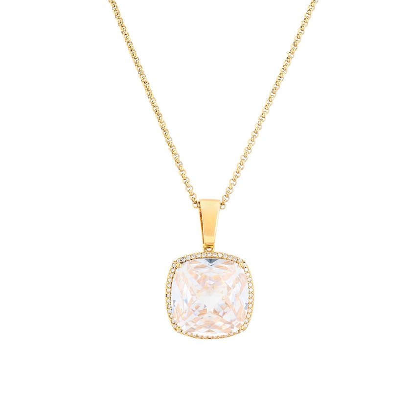 Semi precious necklace with colorful stone GB