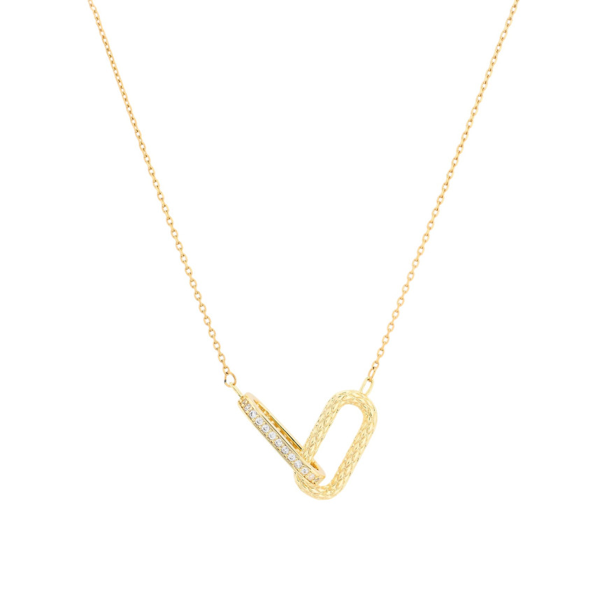 Collana semi preziose links intrecciate GB
