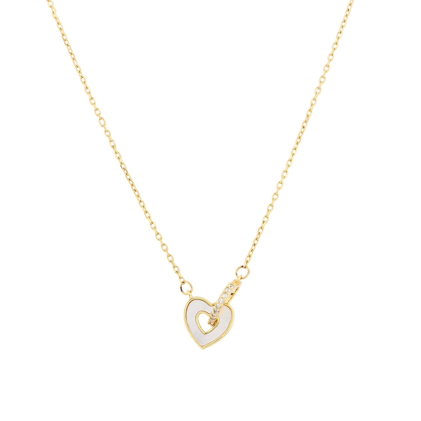 Collana semi preziose cuori intrecciate GB