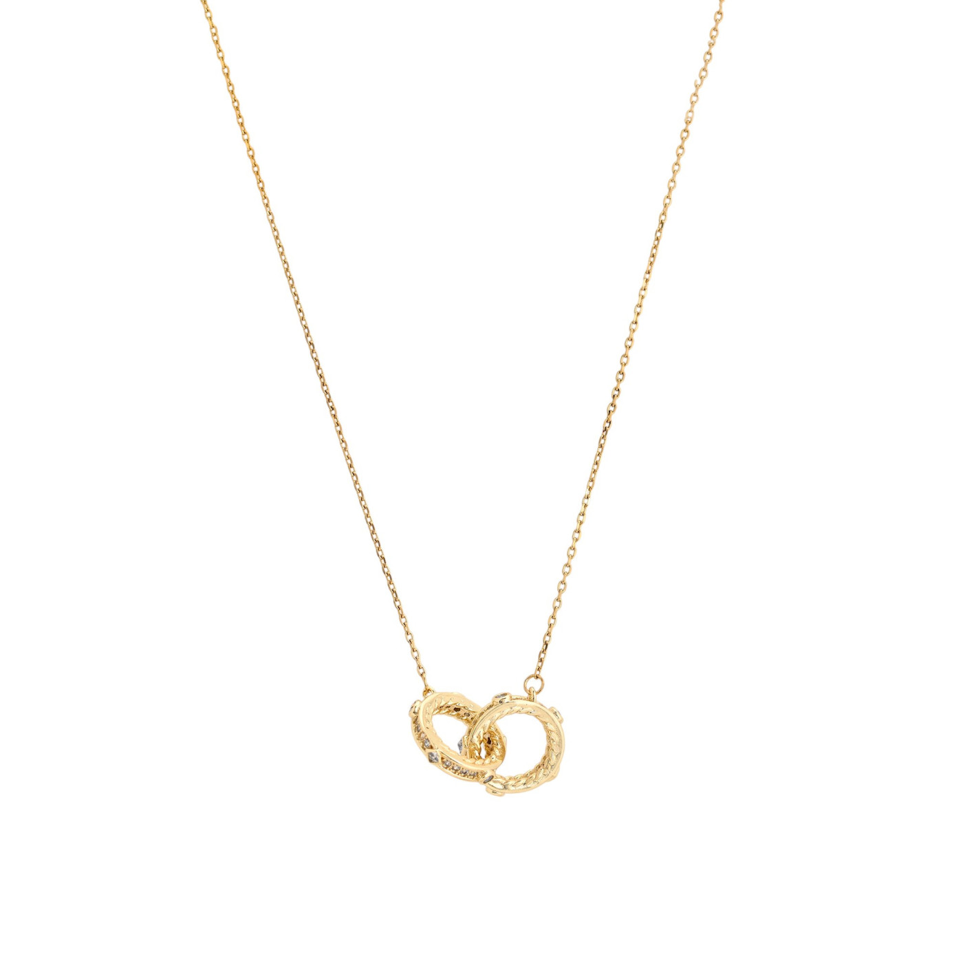Collar semi joya circulos GB
