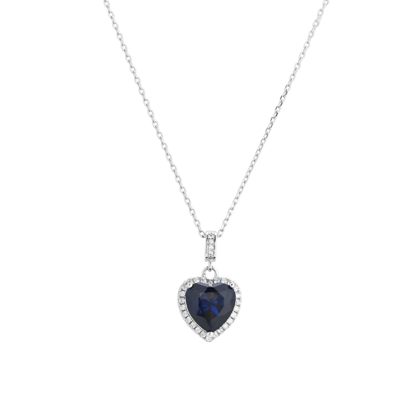 Collana BeLove cuore con pietra colorata