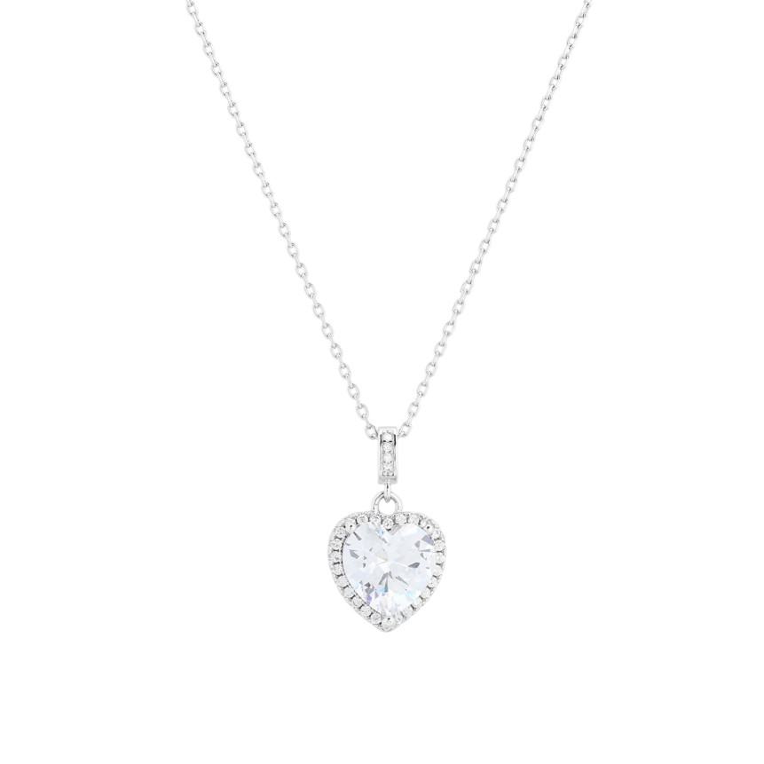 Collana BeLove cuore con pietra colorata