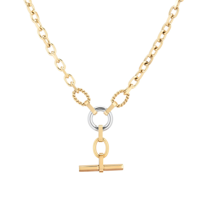 Stainless steel necklace with links