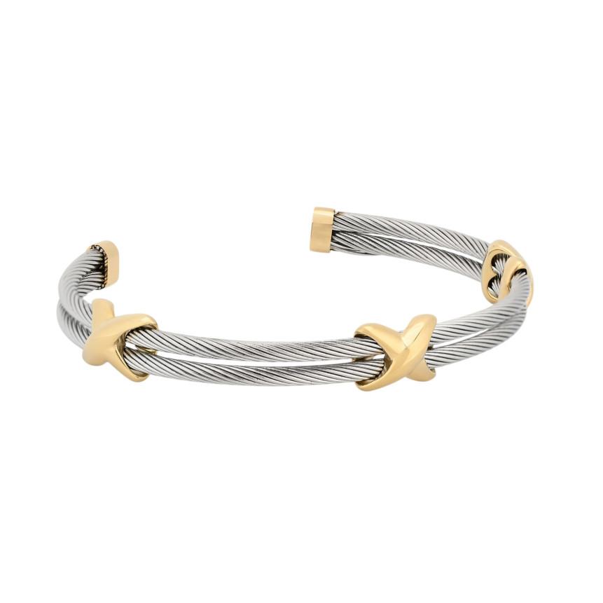 Rigid Glamour bracelet in steel