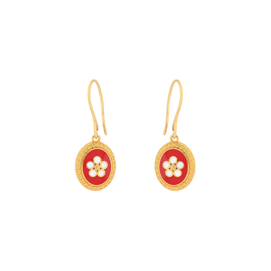 Boucles d'oreilles Charms coquillage ovale
