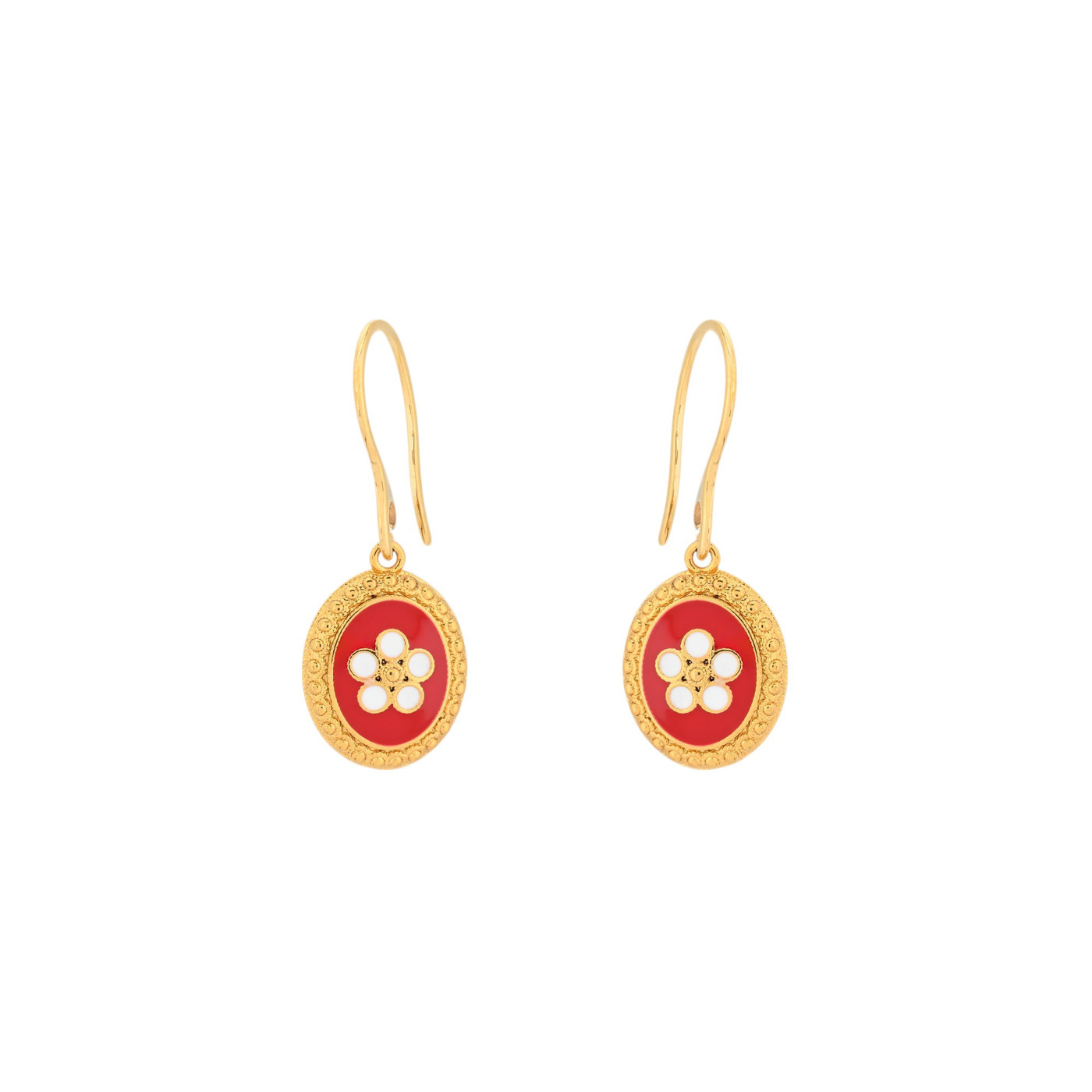 Boucles d'oreilles Charms coquillage ovale