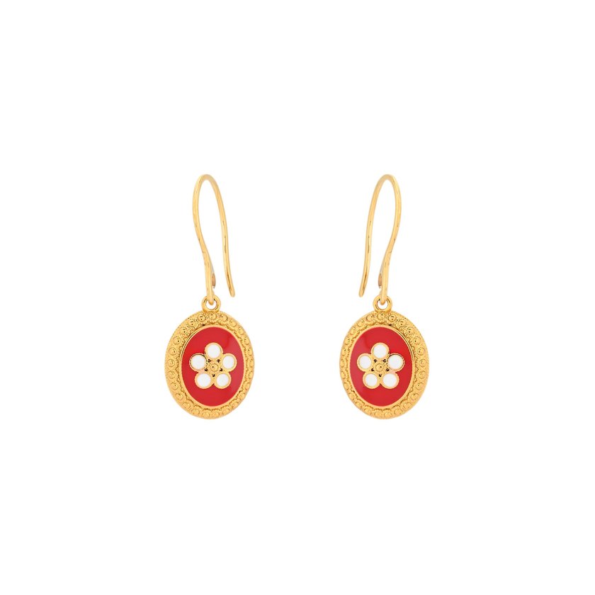 Pendientes Encantos caracol ovalado